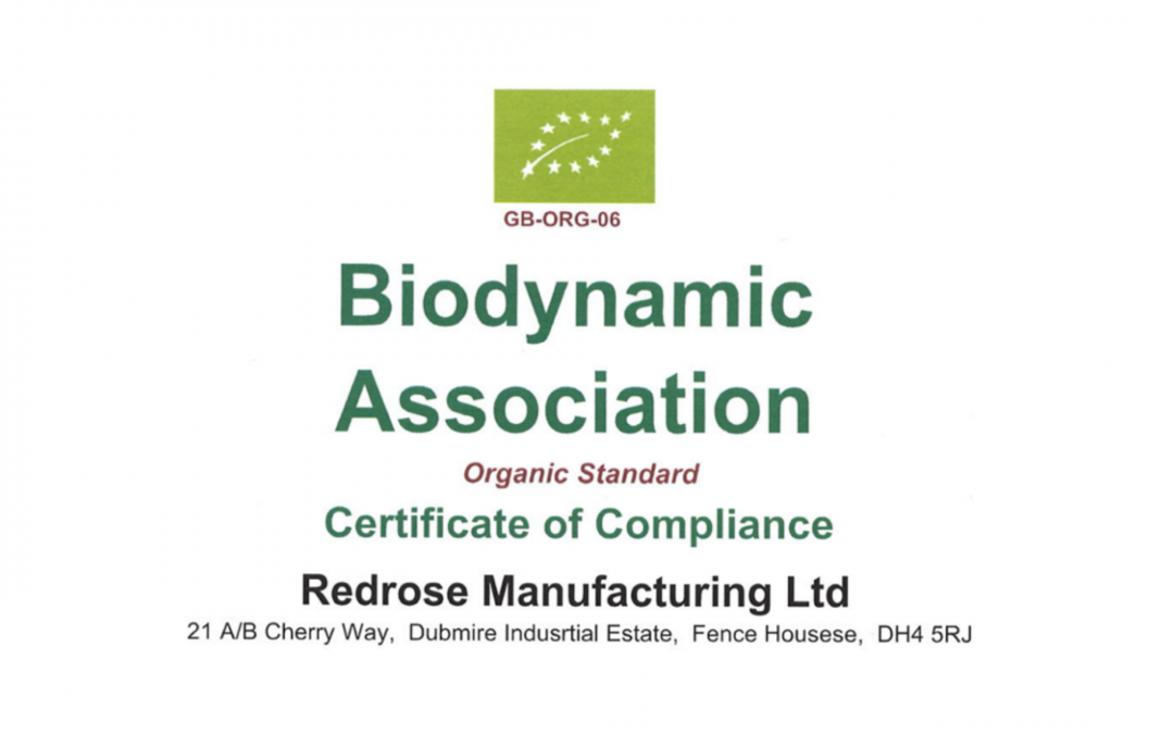 Redrose Customers can now Manufacture Organic Products